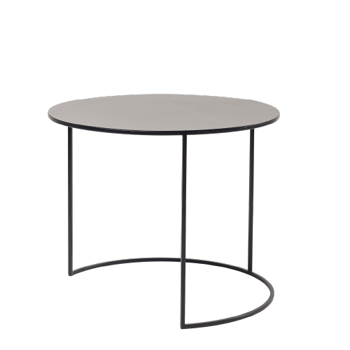 MESA DE ARRIME METAL BIG REDONDA NEGRO